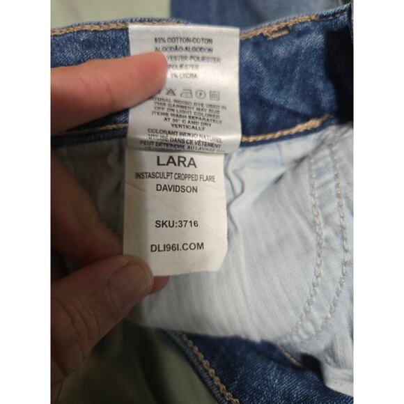 DL 1961 size 25 women's Lara instasculpt cropped flare jeans - Picture 11 of 15
